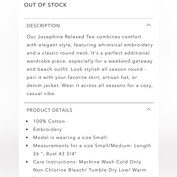 Johnny Was Josephine Relaxed Tee - Picture 7 of 7